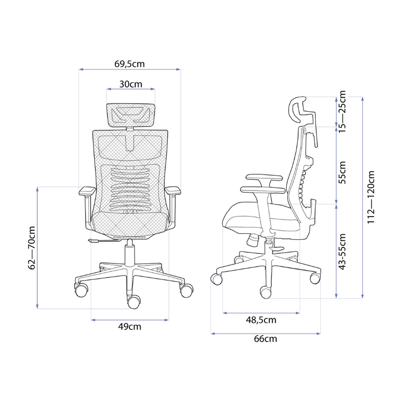 Cadeira Ergonômica Elements Vertta Pro - Open Box