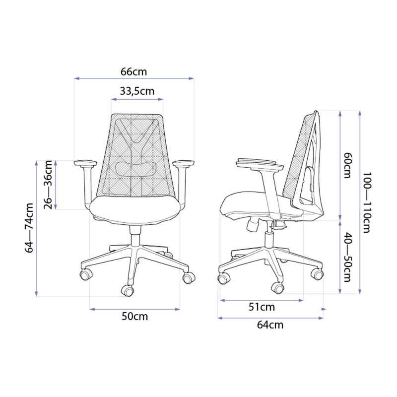 Cadeira Ergonômica Olympia - Open Box