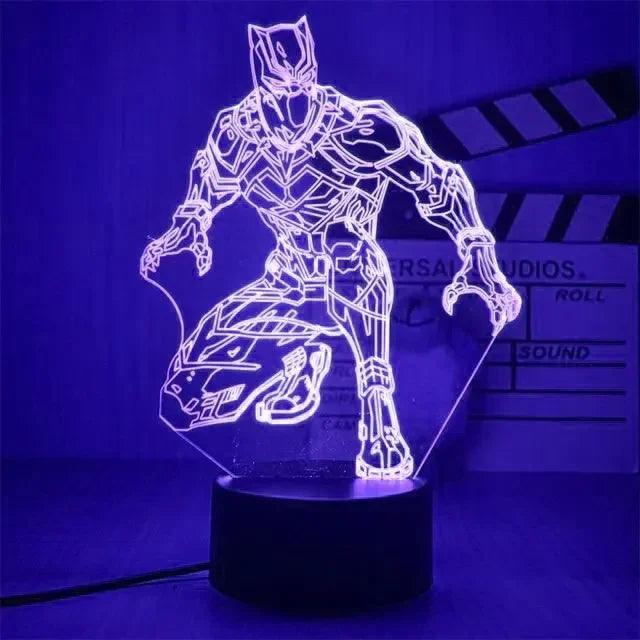 Luminária 3D Led Mesa Vingadores - Varias Opções 16cm