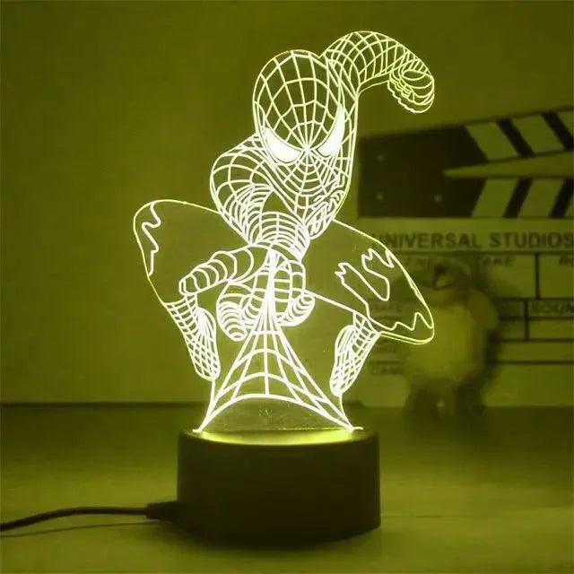 Luminária 3D Led Mesa Vingadores - Varias Opções 16cm