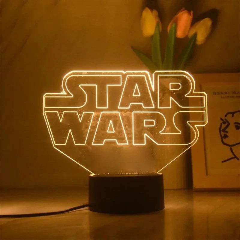 Luminária Star Wars de Acrílico 16cm de altura